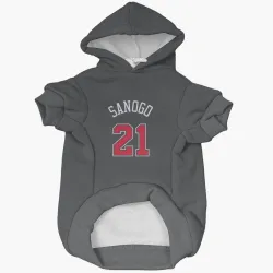 Chicago Bulls Adama Sanogo Black Pet Hoodie for Dog & Cat