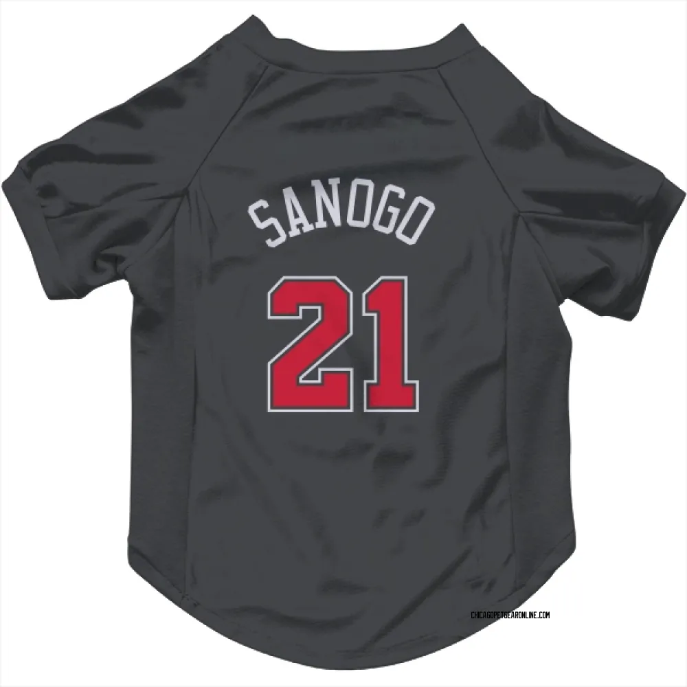 Chicago Bulls Adama Sanogo Black Pet Jersey for Dog & Cat
