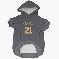 Chicago Bulls Adama Sanogo Gray Pet Hoodie for Dog & Cat