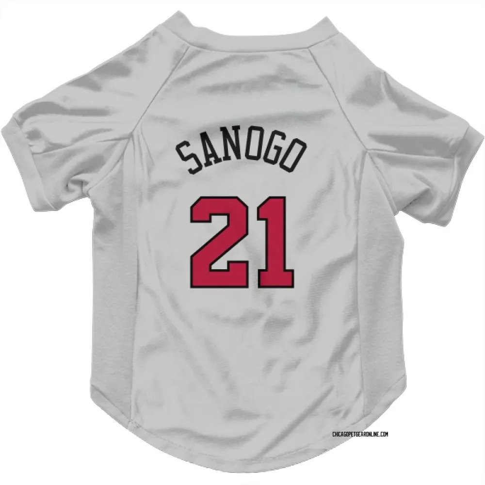 Chicago Bulls Adama Sanogo White Pet Jersey for Dog & Cat