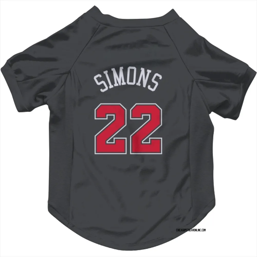 Chicago Bulls Anfernee Simons Black Pet Jersey for Dog & Cat