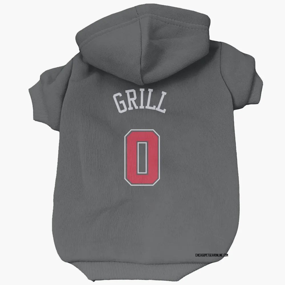 Chicago Bulls Caleb Grill Black Pet Hoodie for Dog & Cat