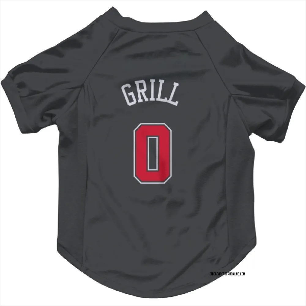 Chicago Bulls Caleb Grill Black Pet Jersey for Dog & Cat