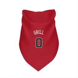 Chicago Bulls Caleb Grill Red Pet Bandana for Dog & Cat
