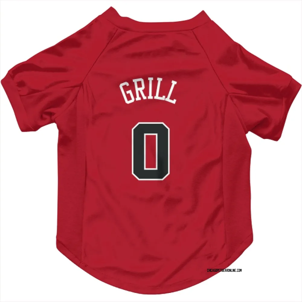 Chicago Bulls Caleb Grill Red Pet Jersey for Dog & Cat