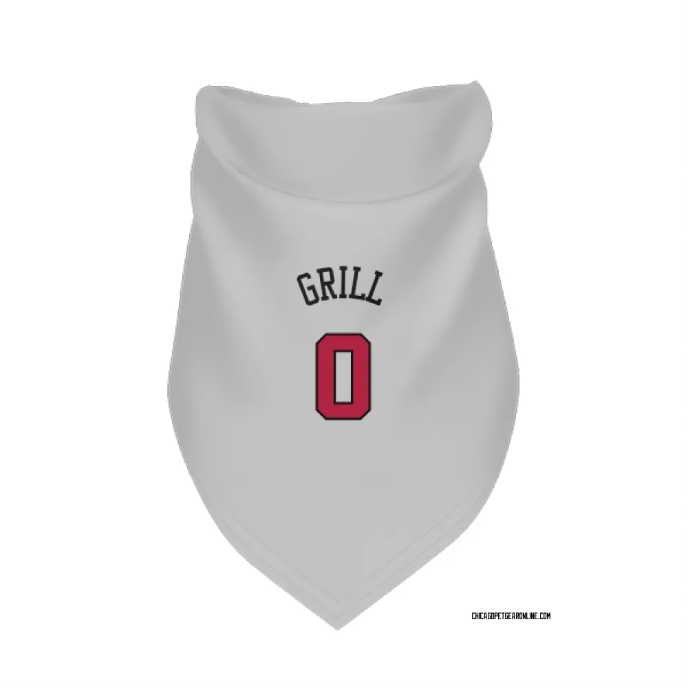 Chicago Bulls Caleb Grill White Pet Bandana for Dog & Cat