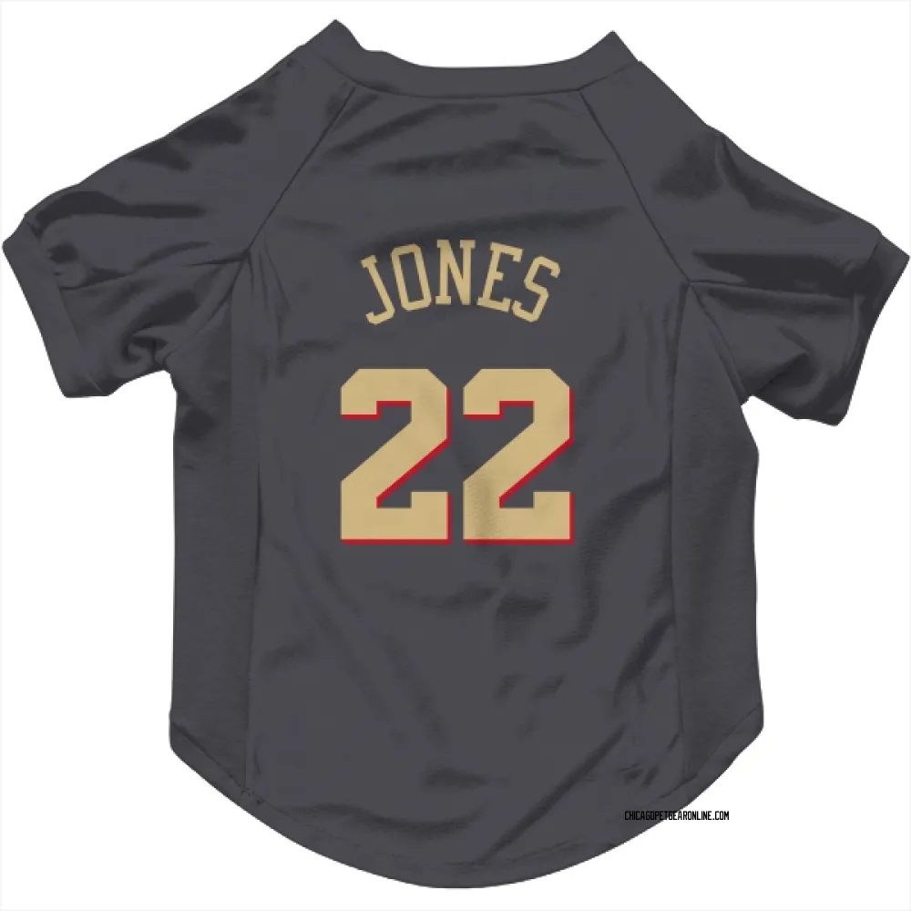 Chicago Bulls Carlik Jones Gray Pet Jersey for Dog & Cat