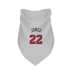 Chicago Bulls Carlik Jones White Pet Bandana for Dog & Cat
