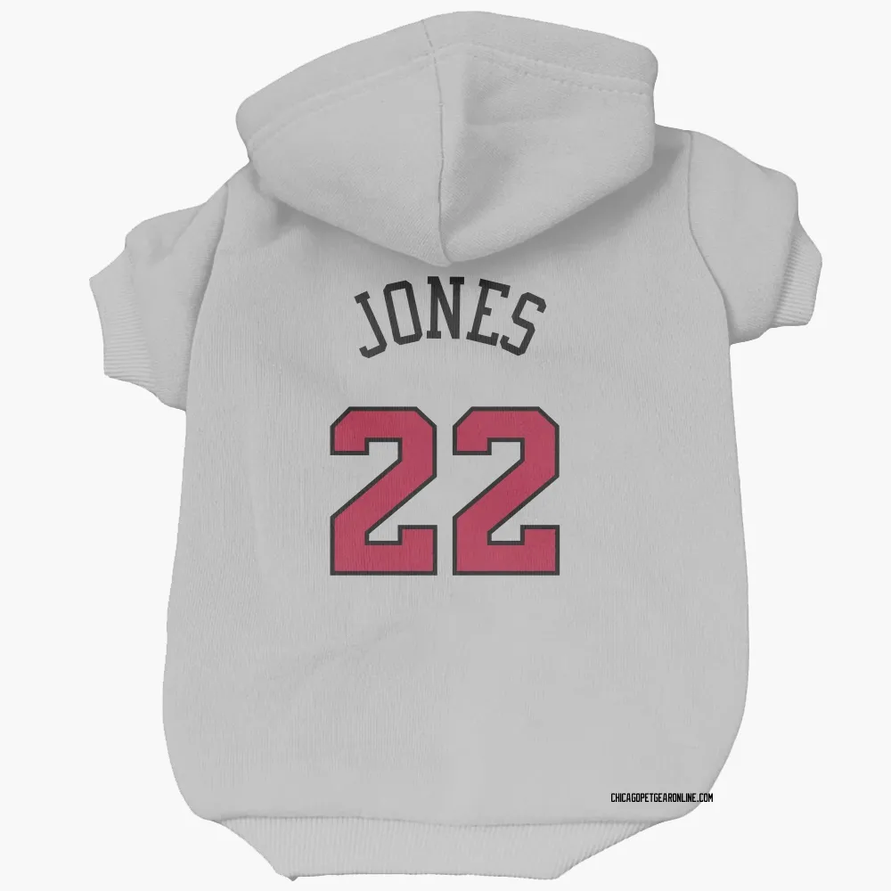 Chicago Bulls Carlik Jones White Pet Hoodie for Dog & Cat