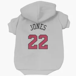 Chicago Bulls Carlik Jones White Pet Hoodie for Dog & Cat