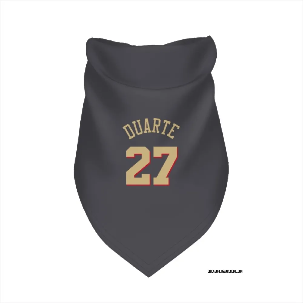 Chicago Bulls Chris Duarte Gray Pet Bandana for Dog & Cat