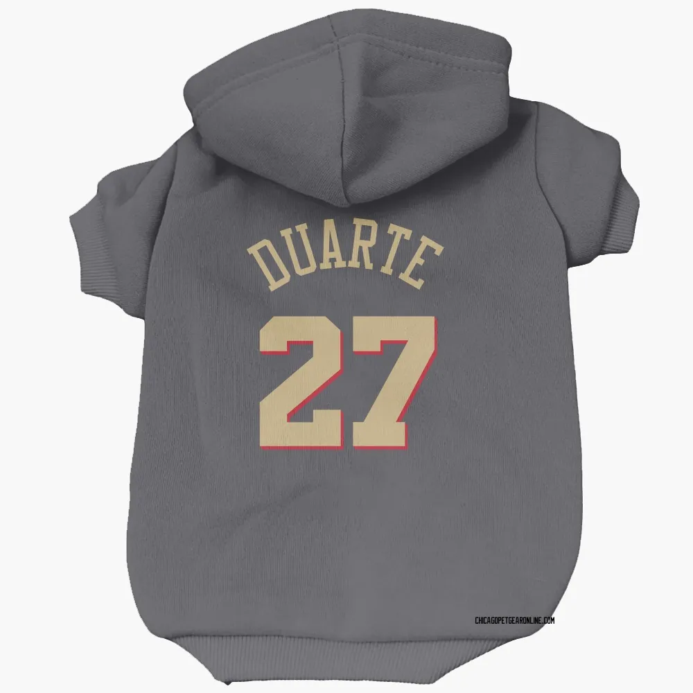 Chicago Bulls Chris Duarte Gray Pet Hoodie for Dog & Cat