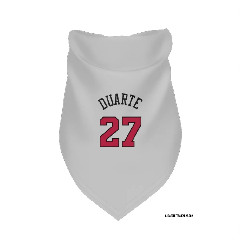 Chicago Bulls Chris Duarte White Pet Bandana for Dog & Cat