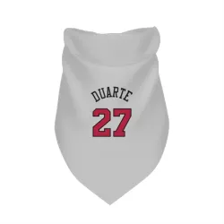 Chicago Bulls Chris Duarte White Pet Bandana for Dog & Cat