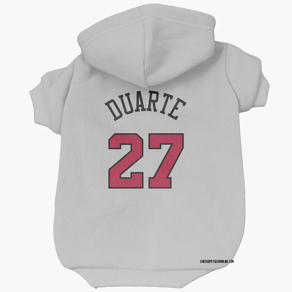 Chicago Bulls Chris Duarte White Pet Hoodie for Dog & Cat