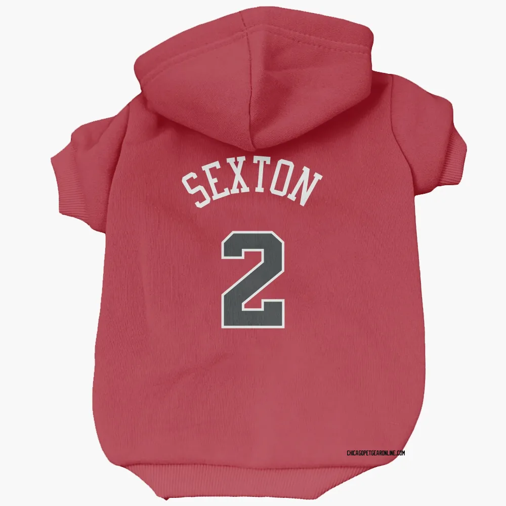 Chicago Bulls Collin Sexton Red Pet Hoodie for Dog & Cat