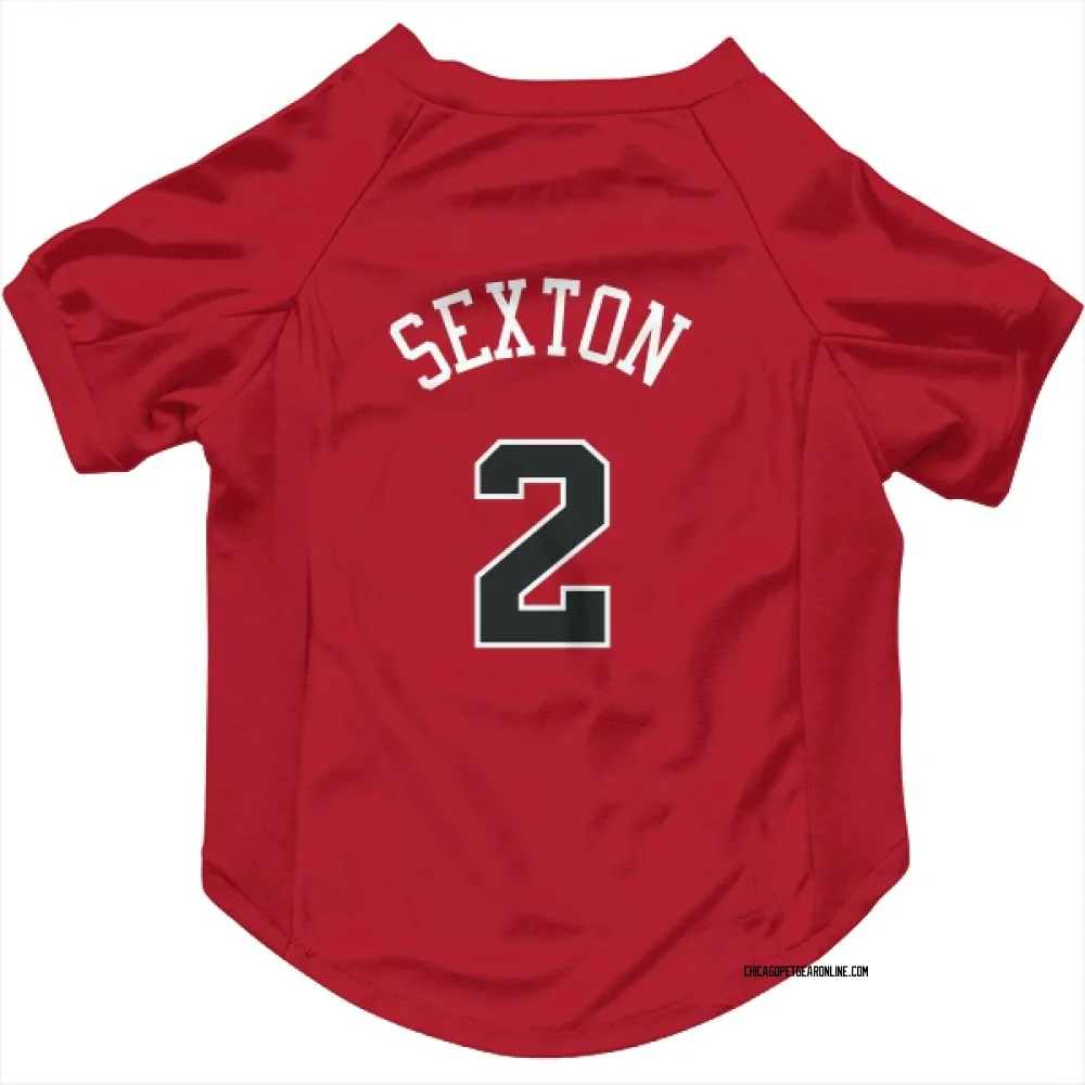 Chicago Bulls Collin Sexton Red Pet Jersey for Dog & Cat