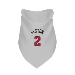 Chicago Bulls Collin Sexton White Pet Bandana for Dog & Cat