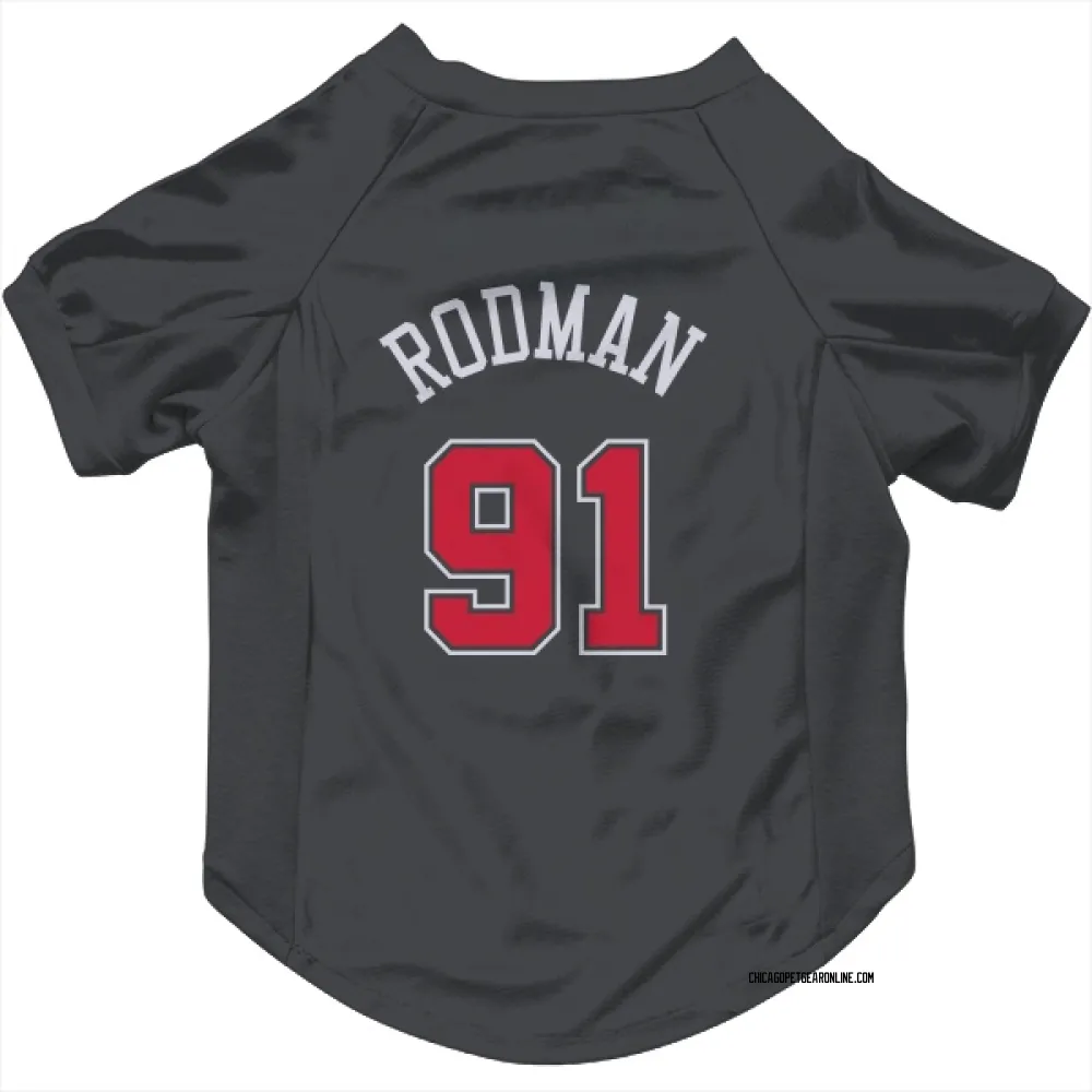 Chicago Bulls Dennis Rodman Black Pet Jersey for Dog & Cat