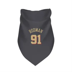 Chicago Bulls Dennis Rodman Gray Pet Bandana for Dog & Cat
