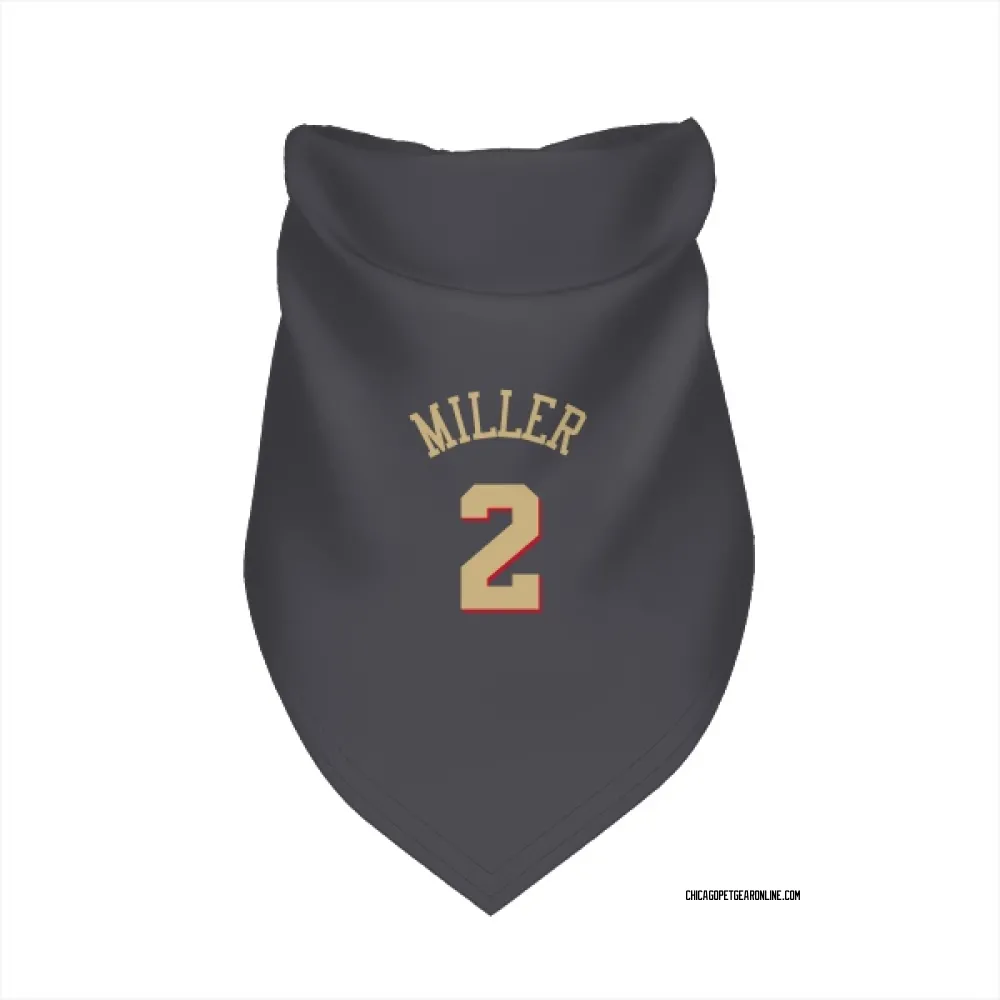 Chicago Bulls Emanuel Miller Gray Pet Bandana for Dog & Cat