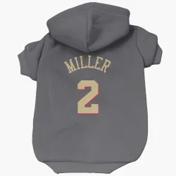 Chicago Bulls Emanuel Miller Gray Pet Hoodie for Dog & Cat