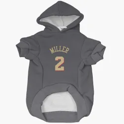 Chicago Bulls Emanuel Miller Gray Pet Hoodie for Dog & Cat