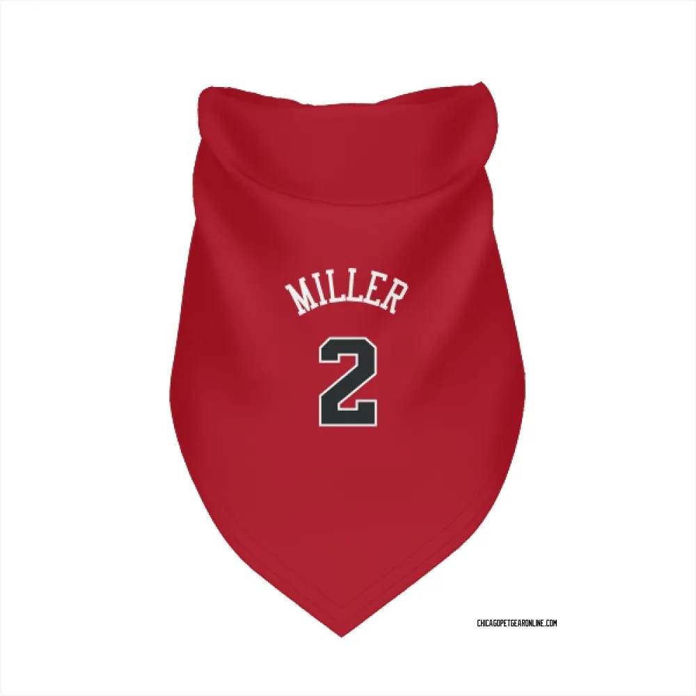 Chicago Bulls Emanuel Miller Red Pet Bandana for Dog & Cat