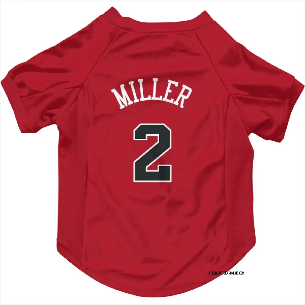 Chicago Bulls Emanuel Miller Red Pet Jersey for Dog & Cat