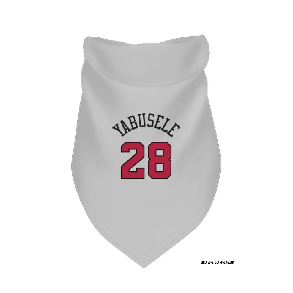 Chicago Bulls Guerschon Yabusele White Pet Bandana for Dog & Cat