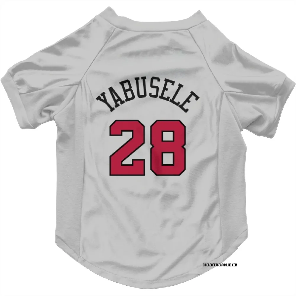 Chicago Bulls Guerschon Yabusele White Pet Jersey for Dog & Cat