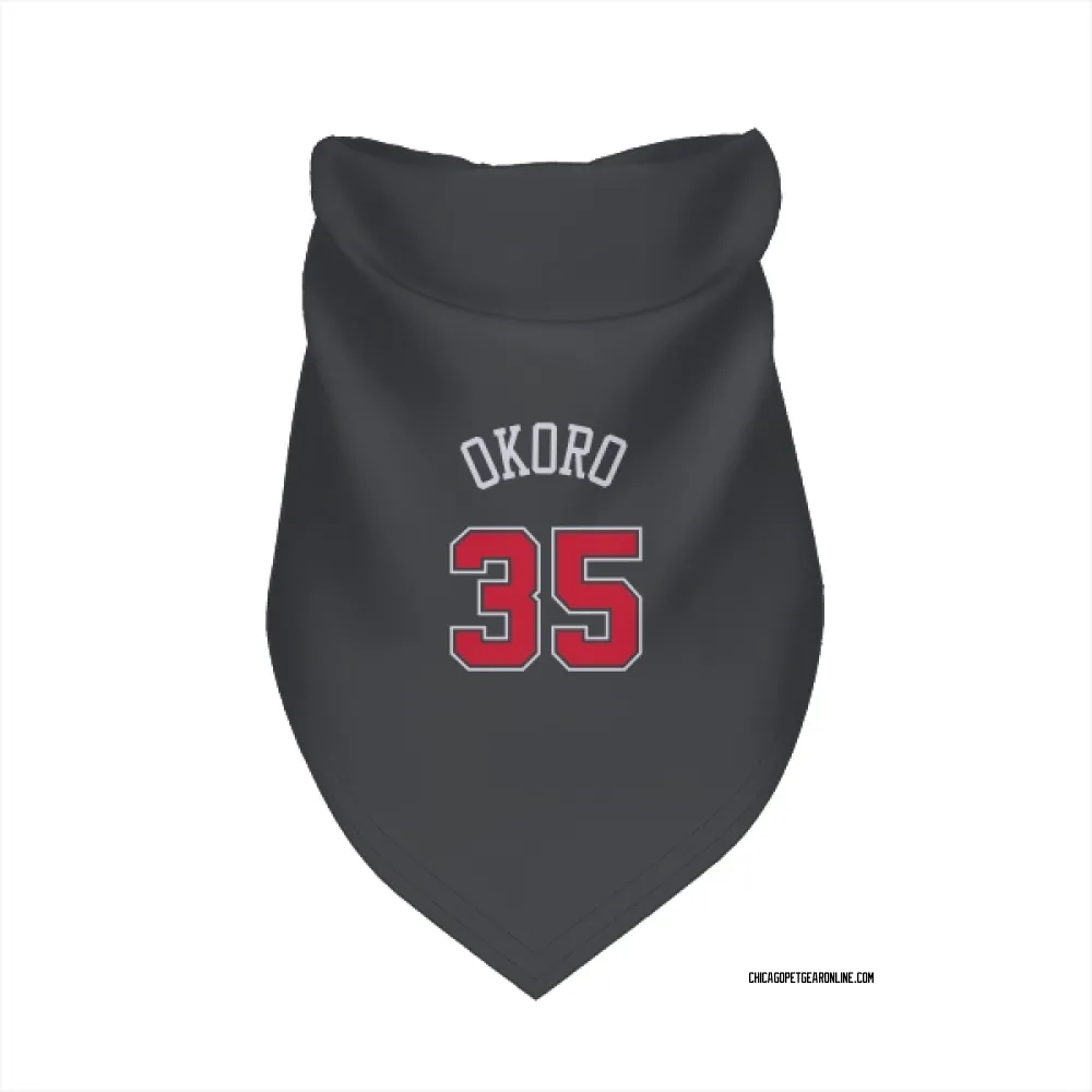 Chicago Bulls Isaac Okoro Black Pet Bandana for Dog & Cat
