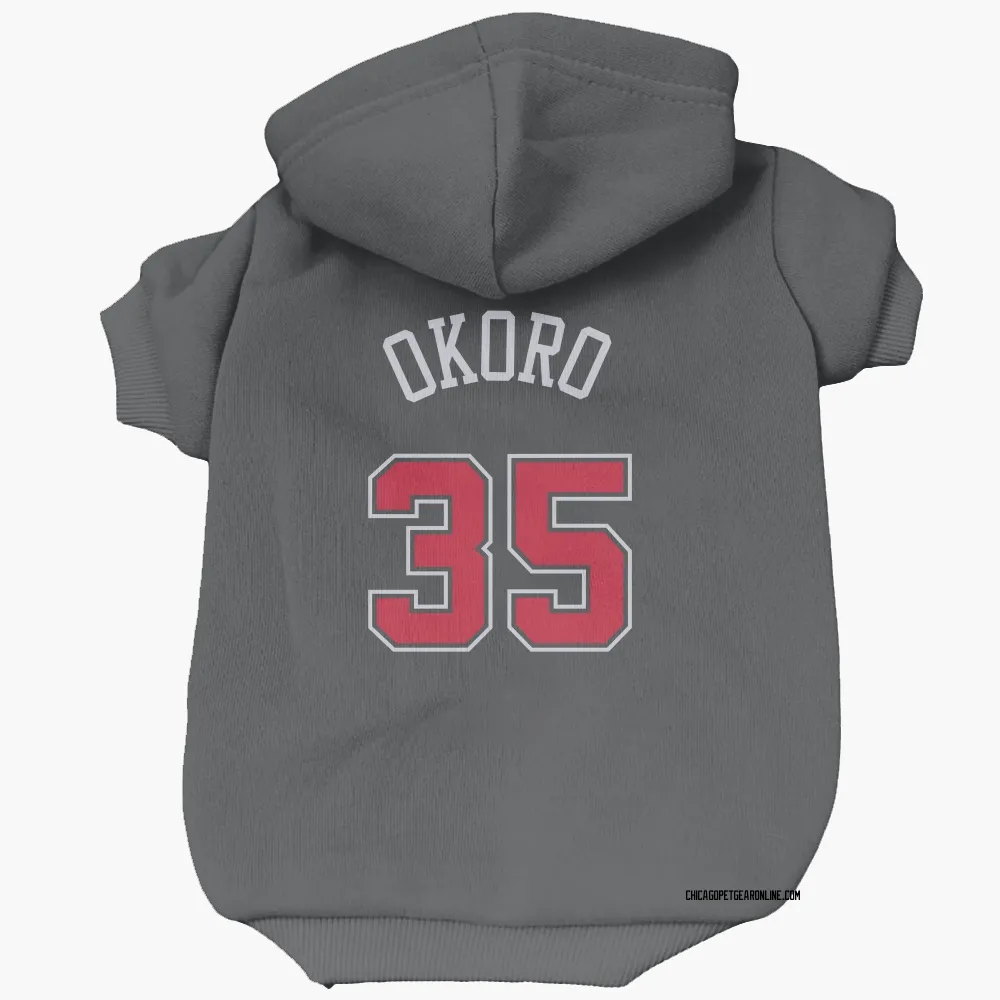 Chicago Bulls Isaac Okoro Black Pet Hoodie for Dog & Cat