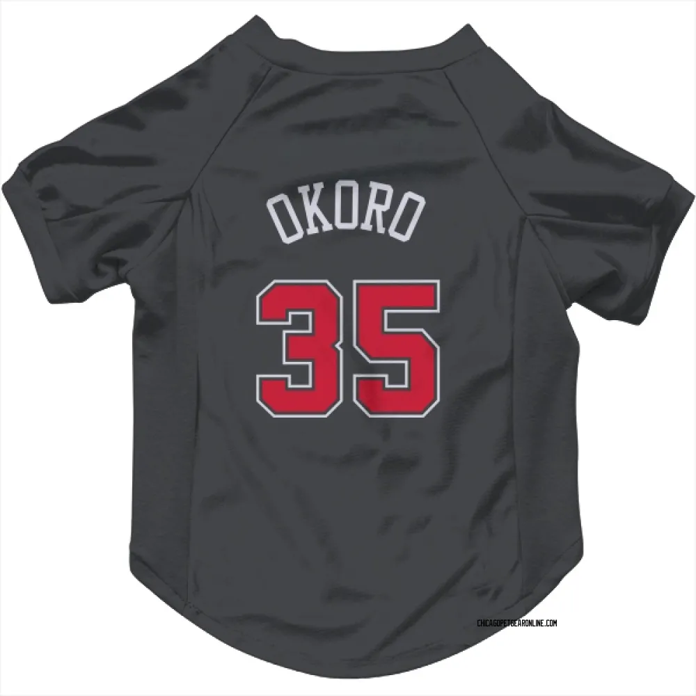 Chicago Bulls Isaac Okoro Black Pet Jersey for Dog & Cat