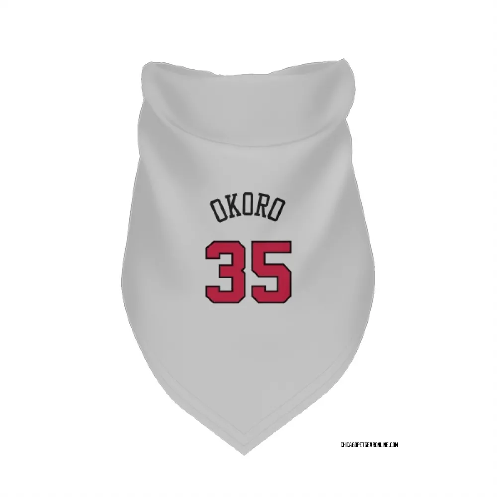 Chicago Bulls Isaac Okoro White Pet Bandana for Dog & Cat