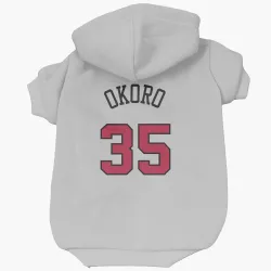 Chicago Bulls Isaac Okoro White Pet Hoodie for Dog & Cat