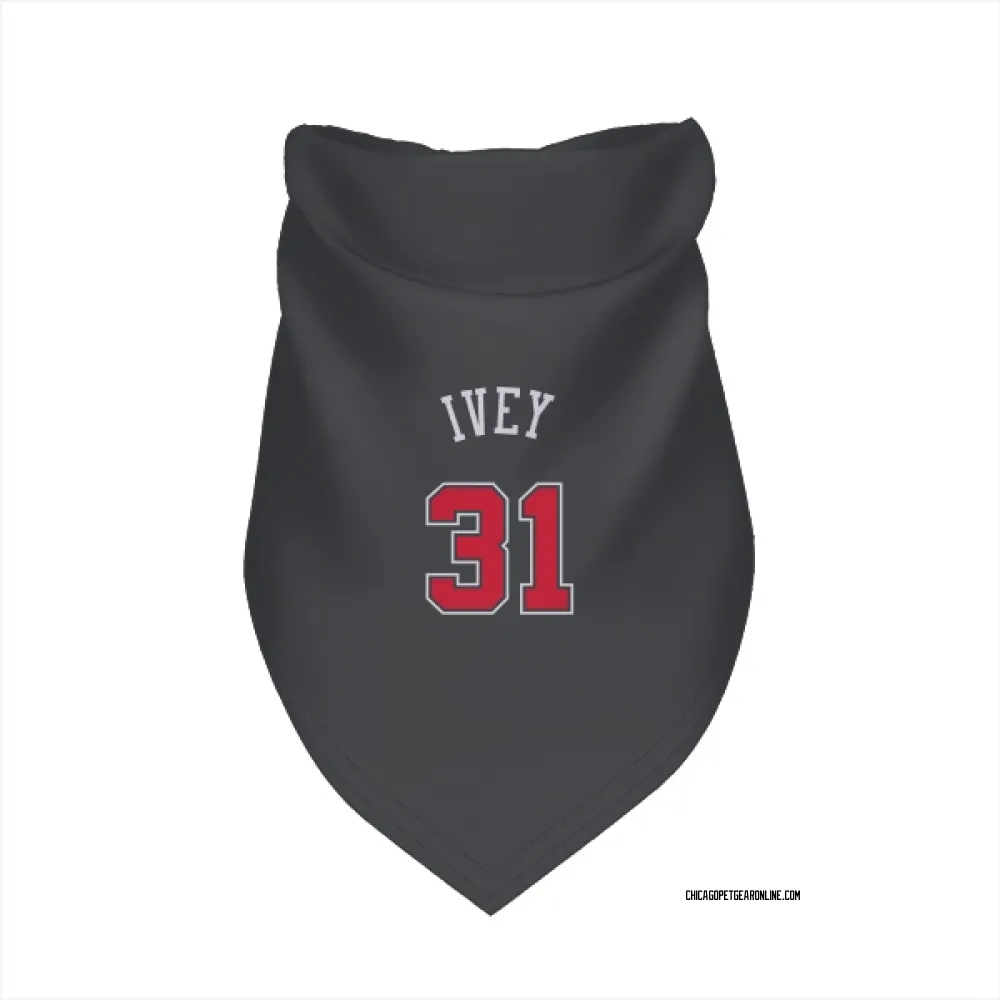 Chicago Bulls Jaden Ivey Black Pet Bandana for Dog & Cat