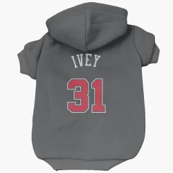 Chicago Bulls Jaden Ivey Black Pet Hoodie for Dog & Cat