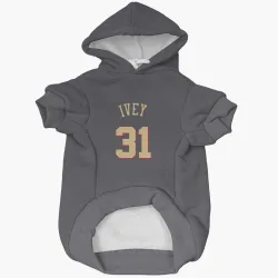 Chicago Bulls Jaden Ivey Gray Pet Hoodie for Dog & Cat