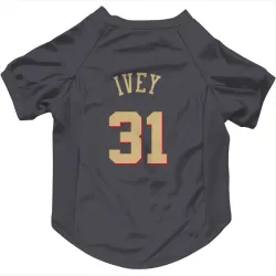 Chicago Bulls Jaden Ivey Gray Pet Jersey for Dog & Cat