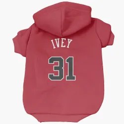 Chicago Bulls Jaden Ivey Red Pet Hoodie for Dog & Cat