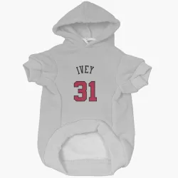 Chicago Bulls Jaden Ivey White Pet Hoodie for Dog & Cat