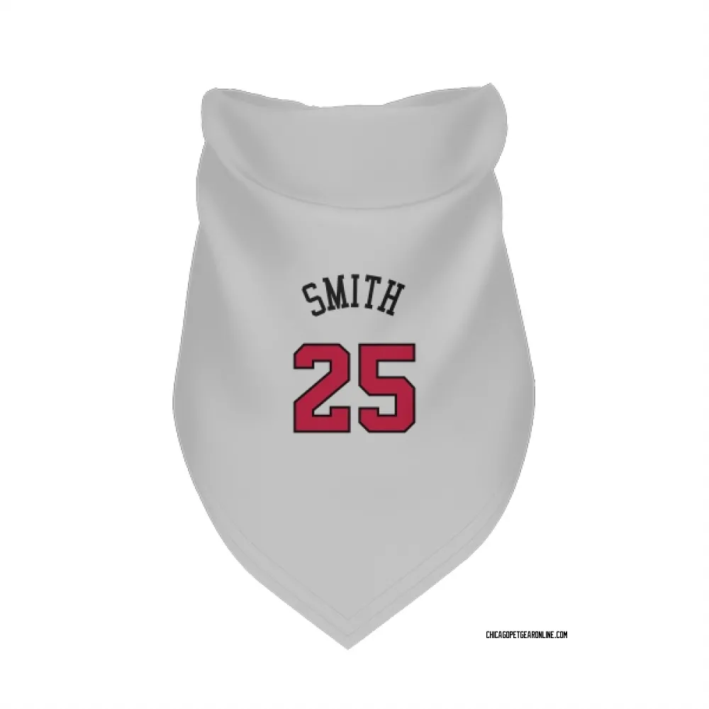 Chicago Bulls Jalen Smith White Pet Bandana for Dog & Cat
