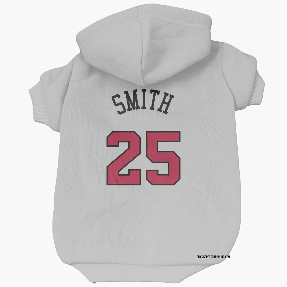 Chicago Bulls Jalen Smith White Pet Hoodie for Dog & Cat