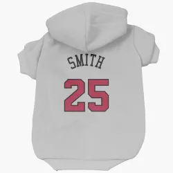 Chicago Bulls Jalen Smith White Pet Hoodie for Dog & Cat