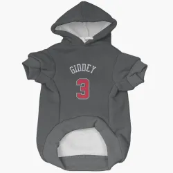 Chicago Bulls Josh Giddey Black Pet Hoodie for Dog & Cat