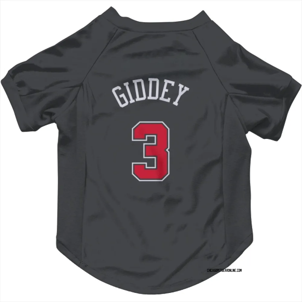 Chicago Bulls Josh Giddey Black Pet Jersey for Dog & Cat