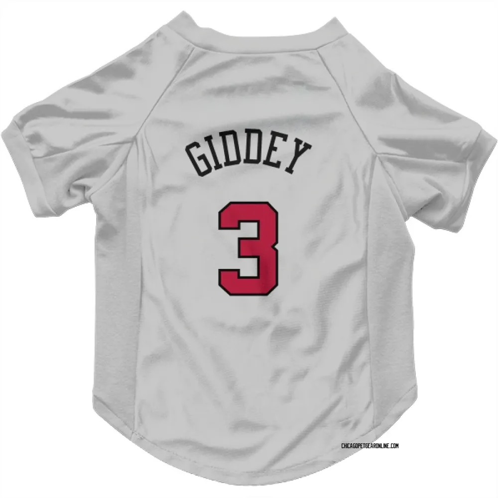 Chicago Bulls Josh Giddey White Pet Jersey for Dog & Cat
