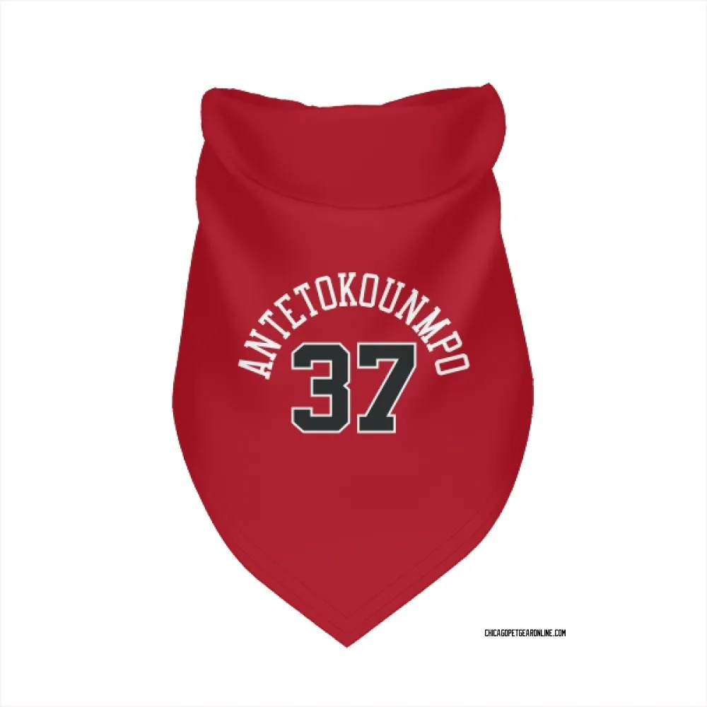 Chicago Bulls Kostas Antetokounmpo Red Pet Bandana for Dog & Cat