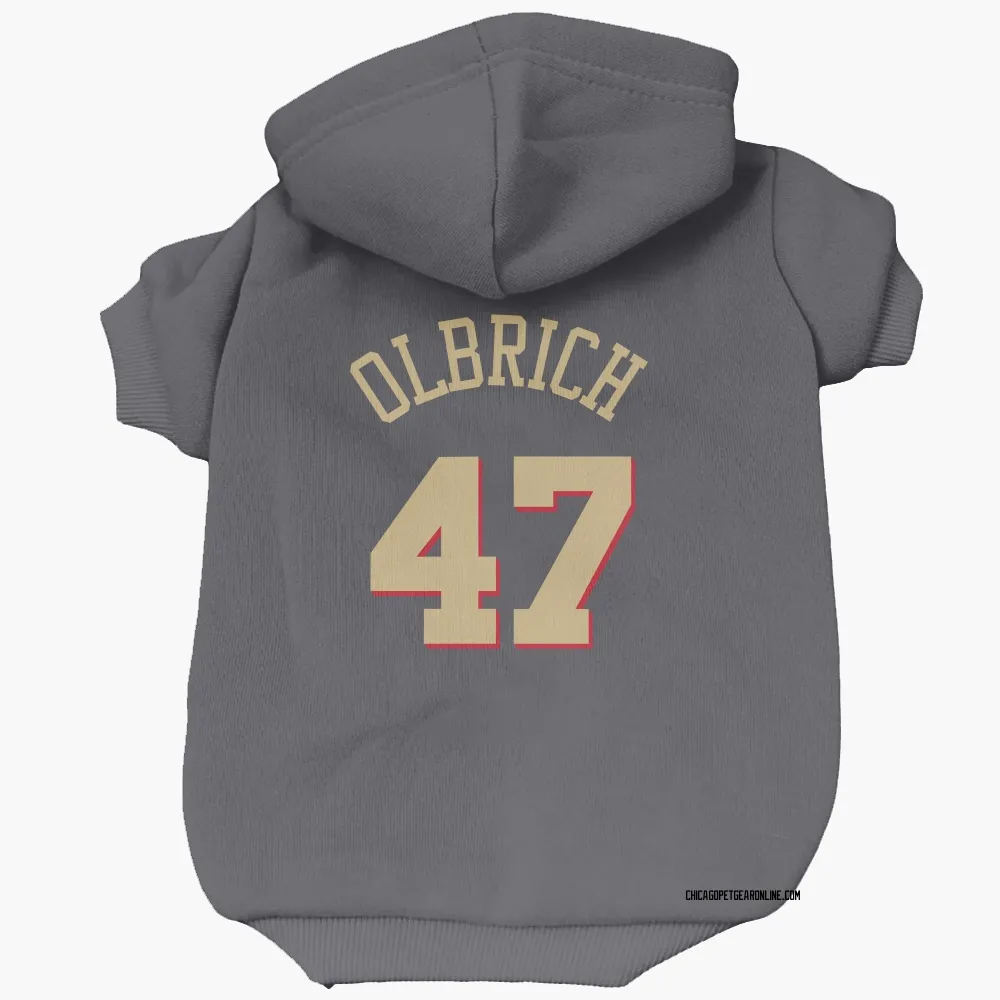 Chicago Bulls Lachlan Olbrich Gray Pet Hoodie for Dog & Cat